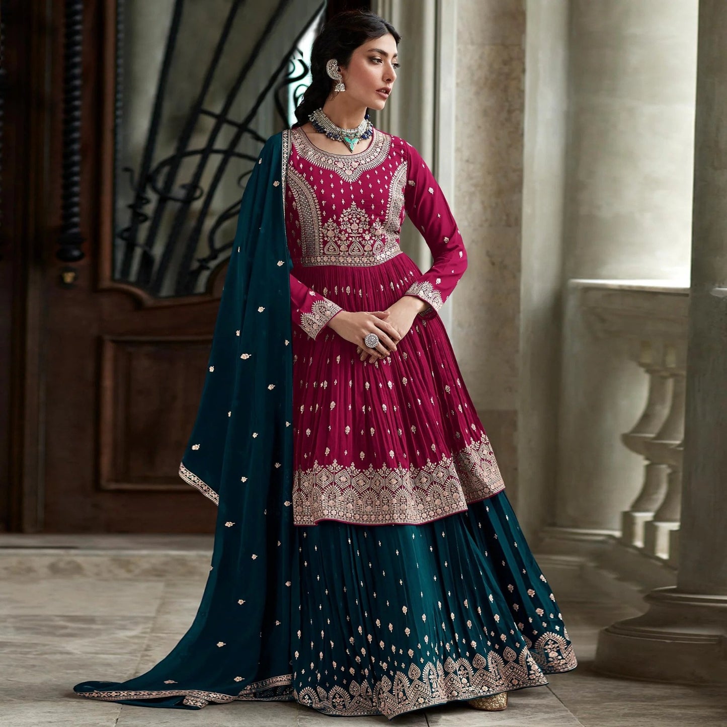 INDIAN HEAVY GEORGETTE PAKISTANI SUIT