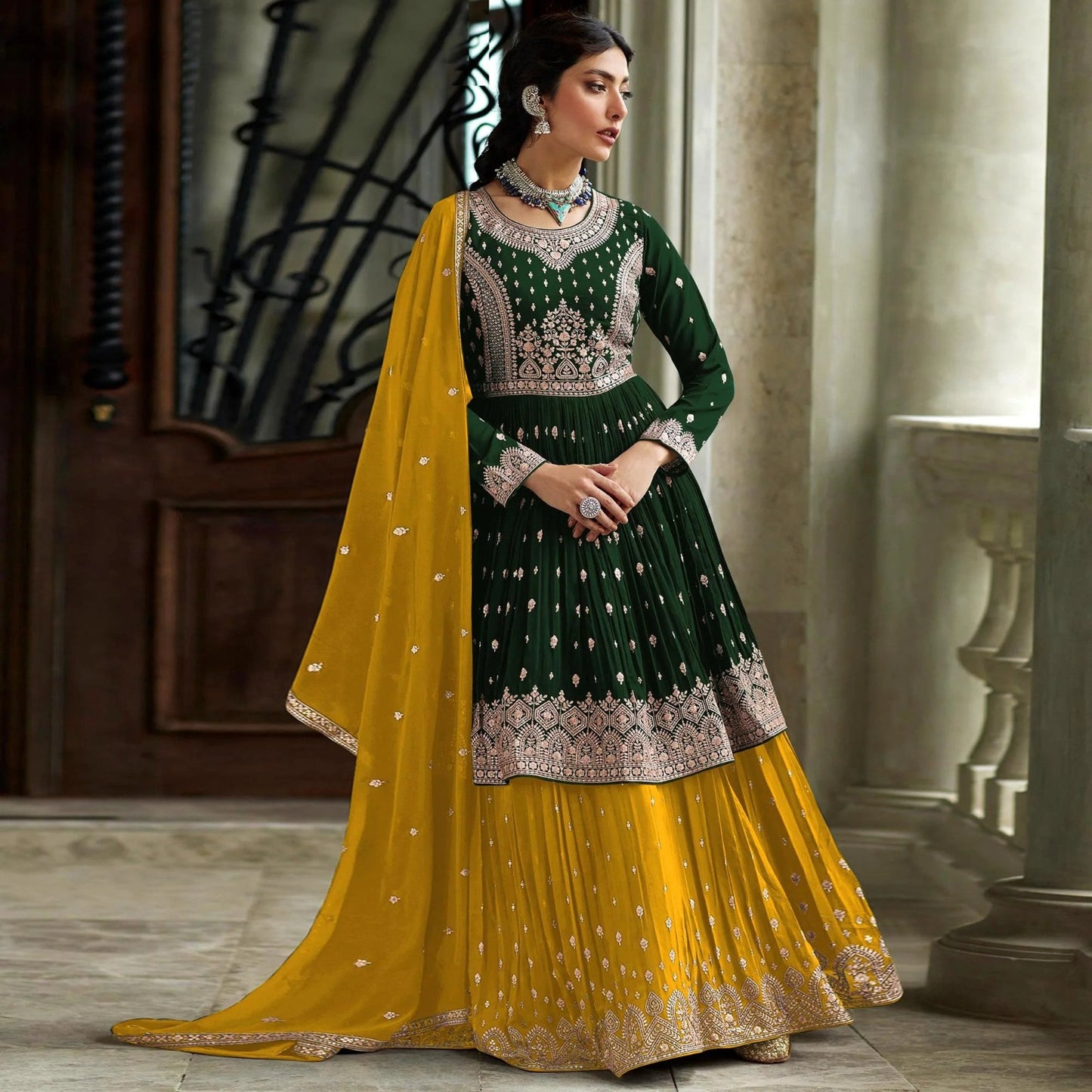 INDIAN HEAVY GEORGETTE PAKISTANI SUIT