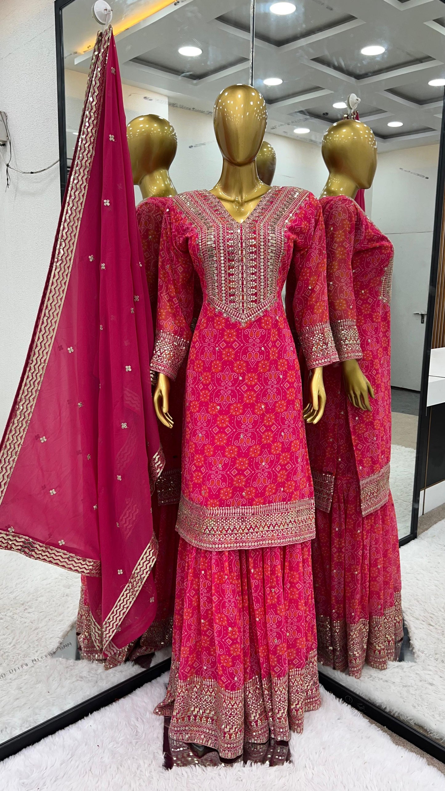 HEAVY EMBROIDERY GEORGETTE PAKISTANI SUIT