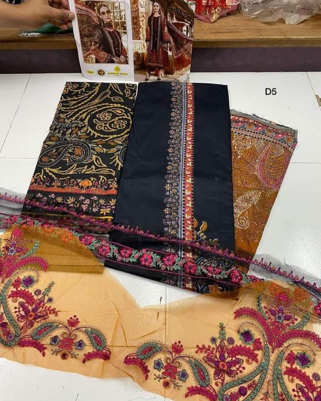 PURE COTTON PRINTED EMBROIDERY PAKISTANI SUITS