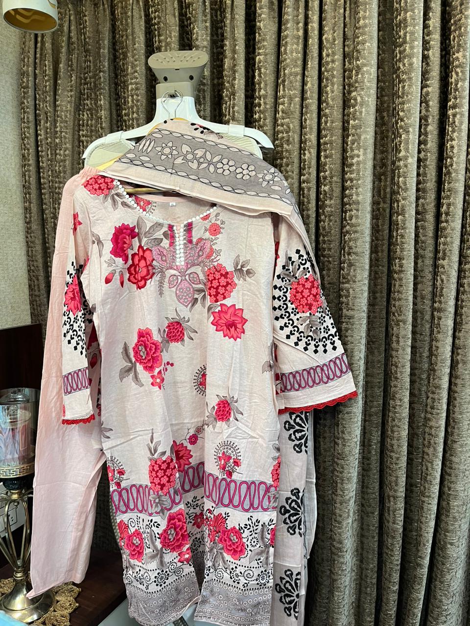 PRINTED COTTON PAKISTANI DRESS