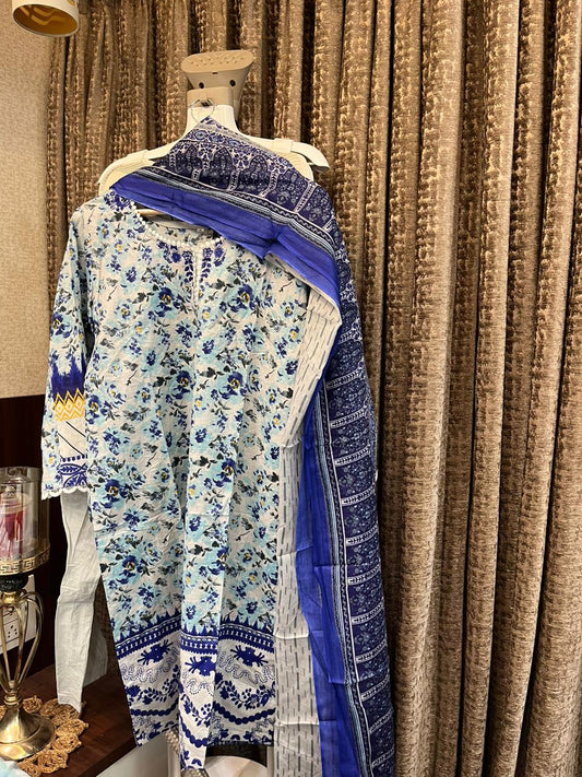 PRINTED COTTON PAKISTANI DRESS