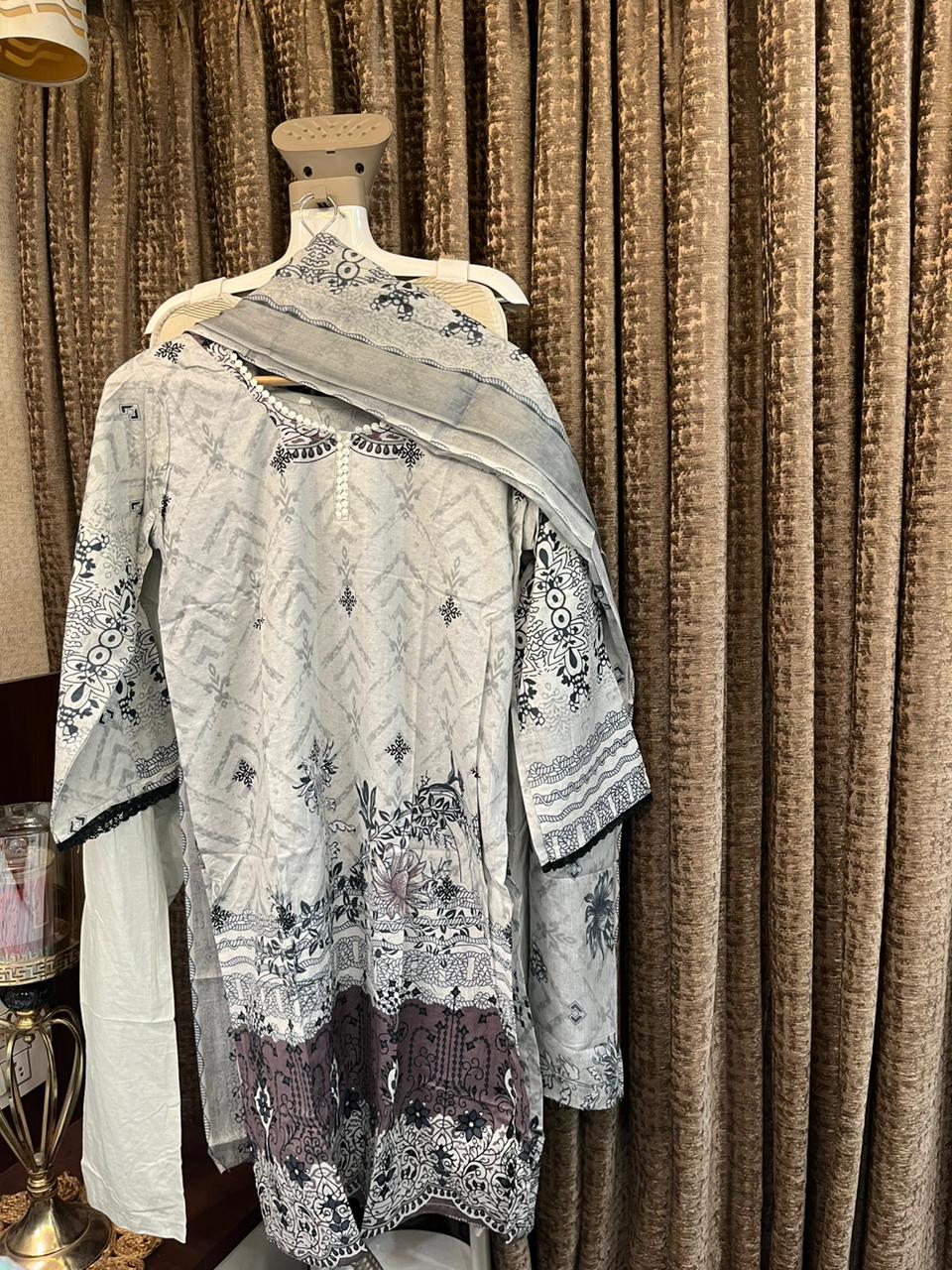 PRINTED COTTON PAKISTANI DRESS