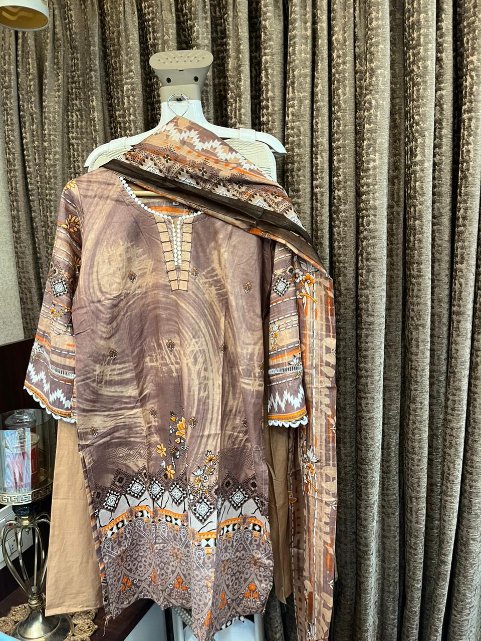 PRINTED COTTON PAKISTANI DRESS