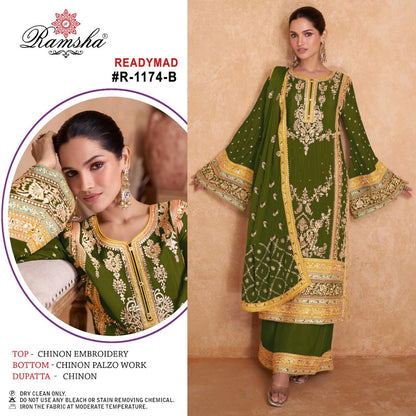 HEAVY CHINON EMBROIDERY PAKISTANI DRESS