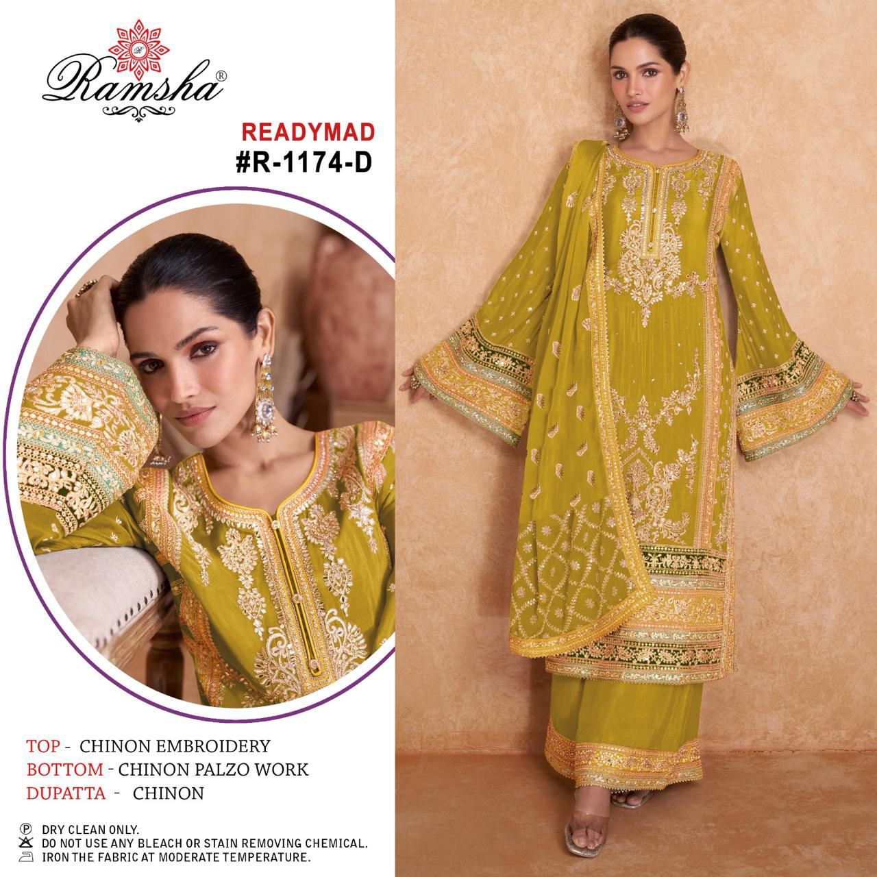 HEAVY CHINON EMBROIDERY PAKISTANI DRESS