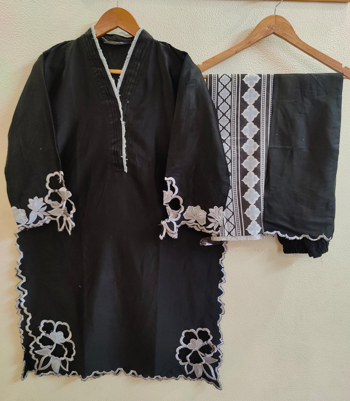 DESIGNER  SATIN COTTON PAKISTANI DRESS