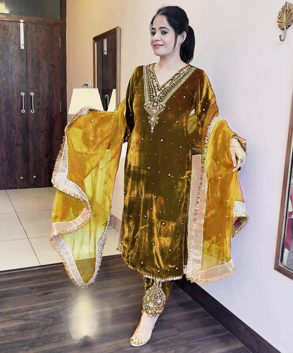 DESIGNER VELVET PAKISTANI DRESS