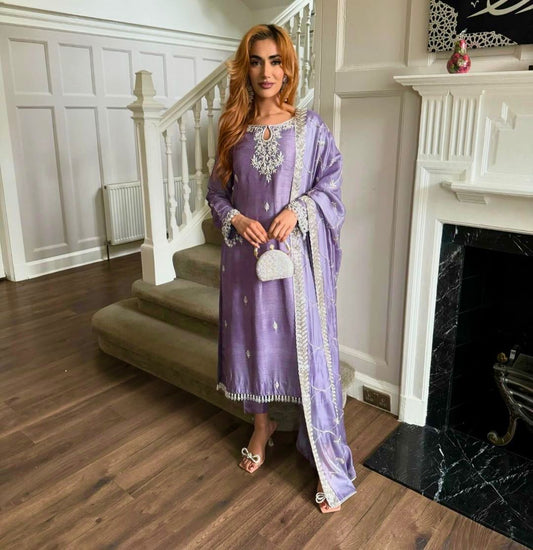 PURE JIMMY CHOO SILK PAKISTANI DRESS