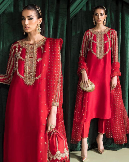 GEORGETTE EMBROIDERY PARTY WEAR SUIT