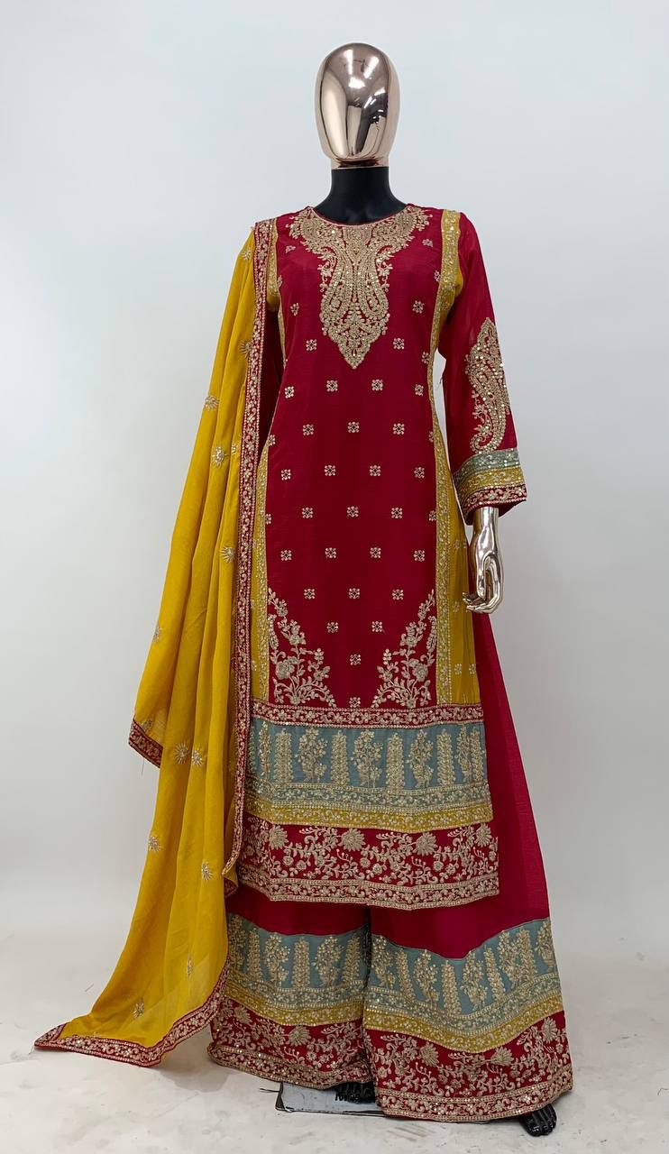 HEAVY CHINON PAKISTANI DRESS