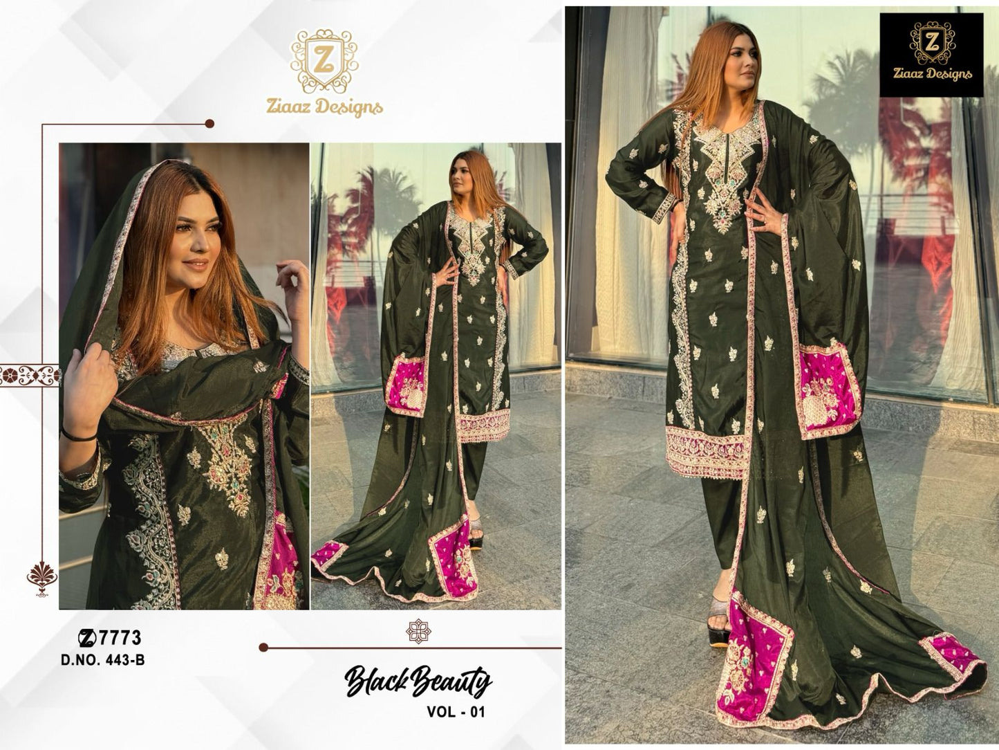 PURE HEAVY CHINON PAKISTANI DRESS