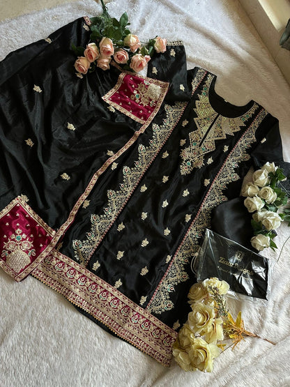 PURE HEAVY CHINON PAKISTANI DRESS