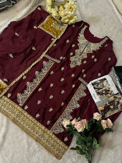 Heavy Embroidery Pakistani Designer Dress