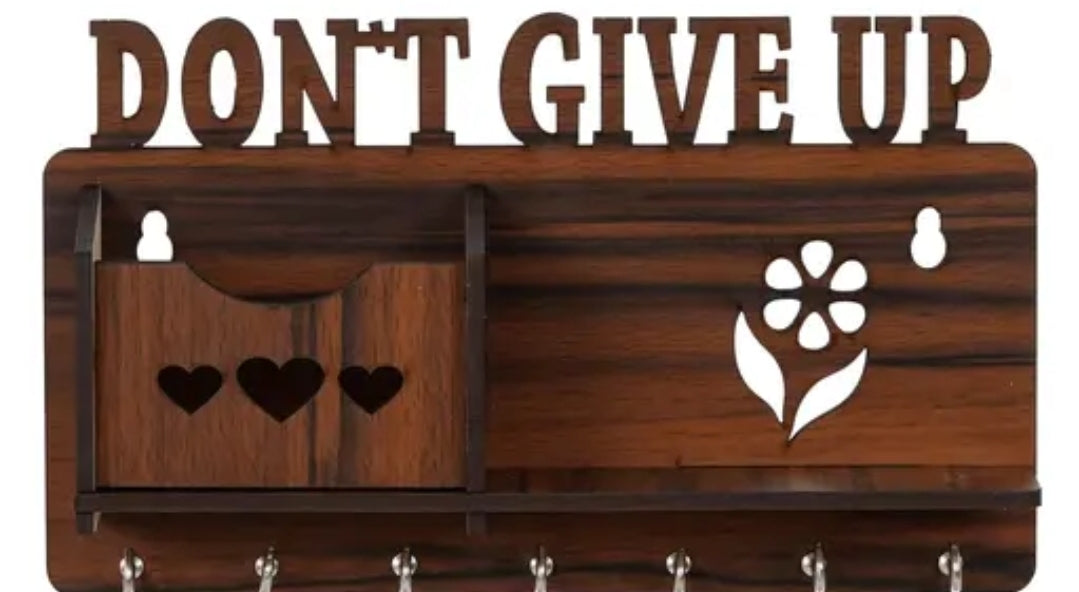 BEAUTIFUL KEY HOLDER FOR WALL DON'T GIVE UP
