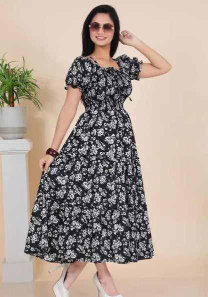 PRINTED FLORAL DESGINE COTTON WOMEN/ GIRLS FORK