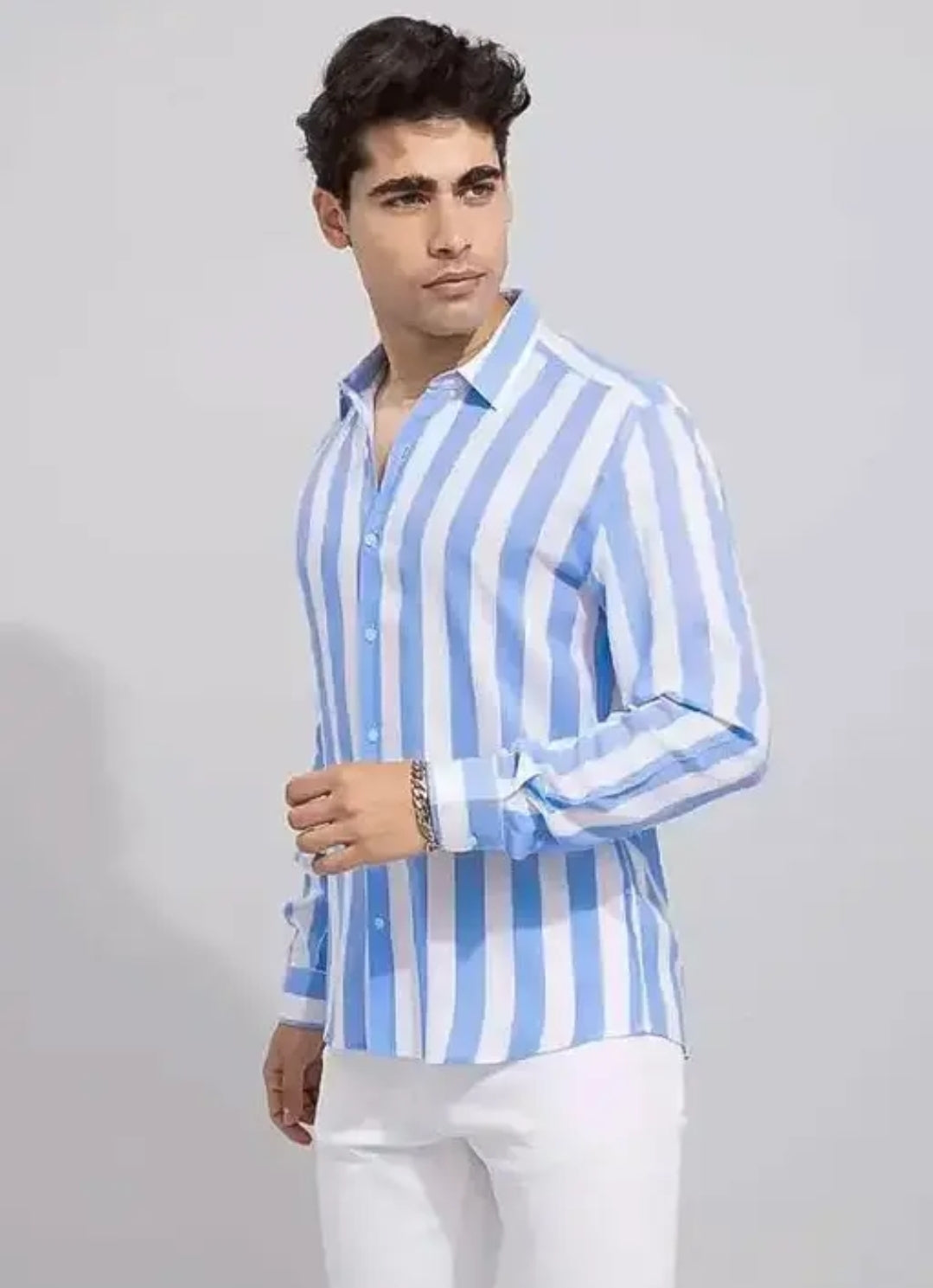 TRENDY MODER MEN SHIRTS CHEAK PRINTED REGULAR WEAR SHIRT