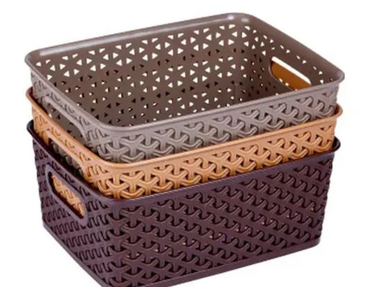 3 PICS EAMTY BOX PLASTIC STORAGE ORGANIZER