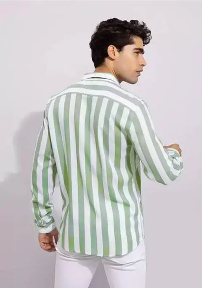 TRENDY MODER MEN SHIRTS CHEAK PRINTED REGULAR WEAR SHIRT