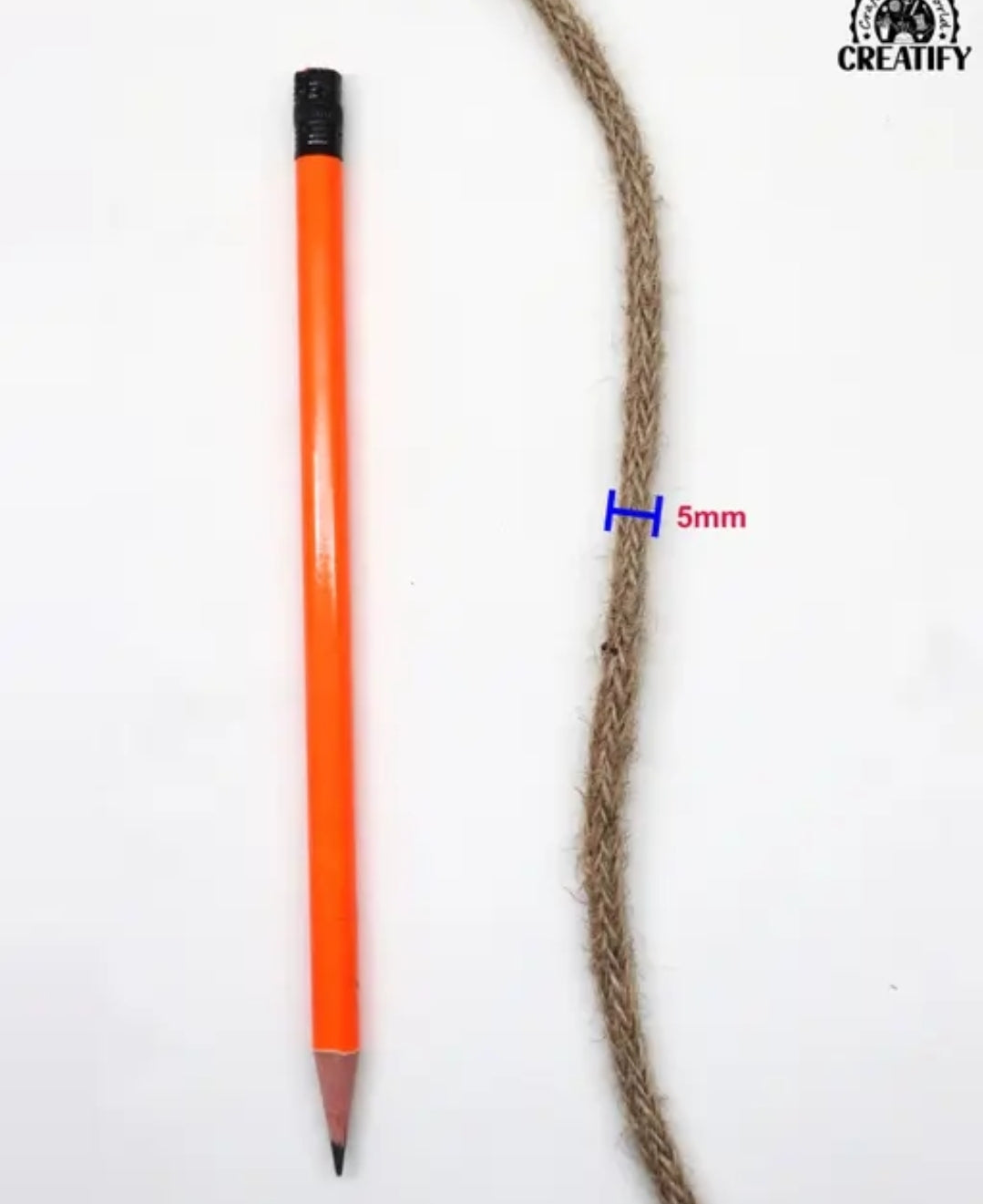 THREAD NATURAL JUTE ROPE (20 METRE 5 MM 12 CORD)