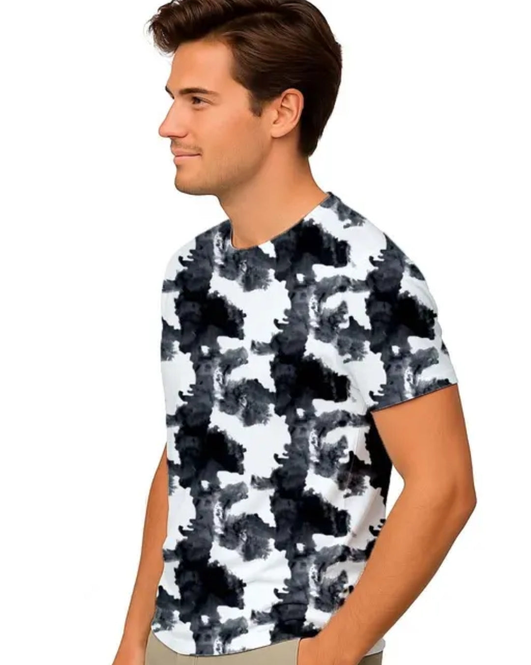 MENS T- SHIRT PRINTED DESGINE DAILY WEAR  T- SHIRT PACK OF 2