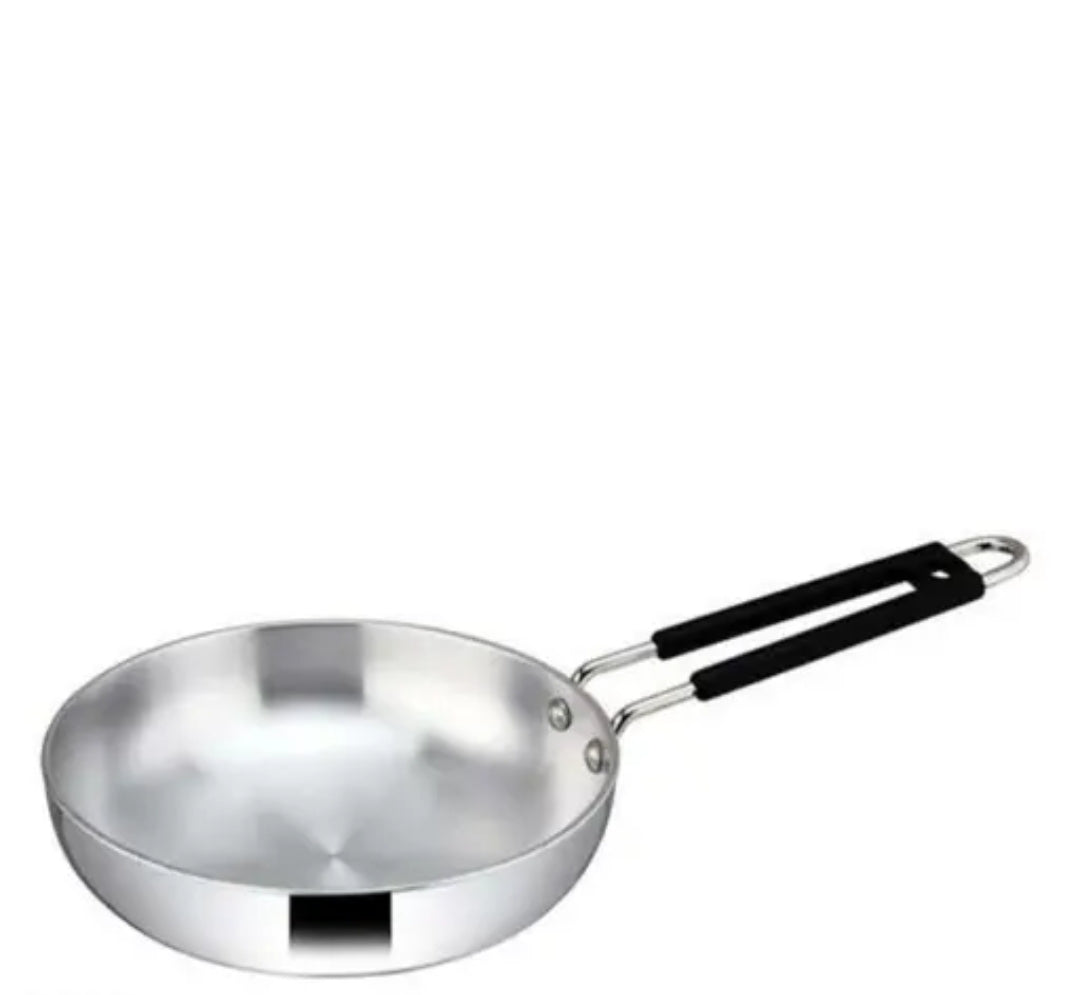 HEAVY BASE PURE STEEL FRYING PAN - (20 CM )