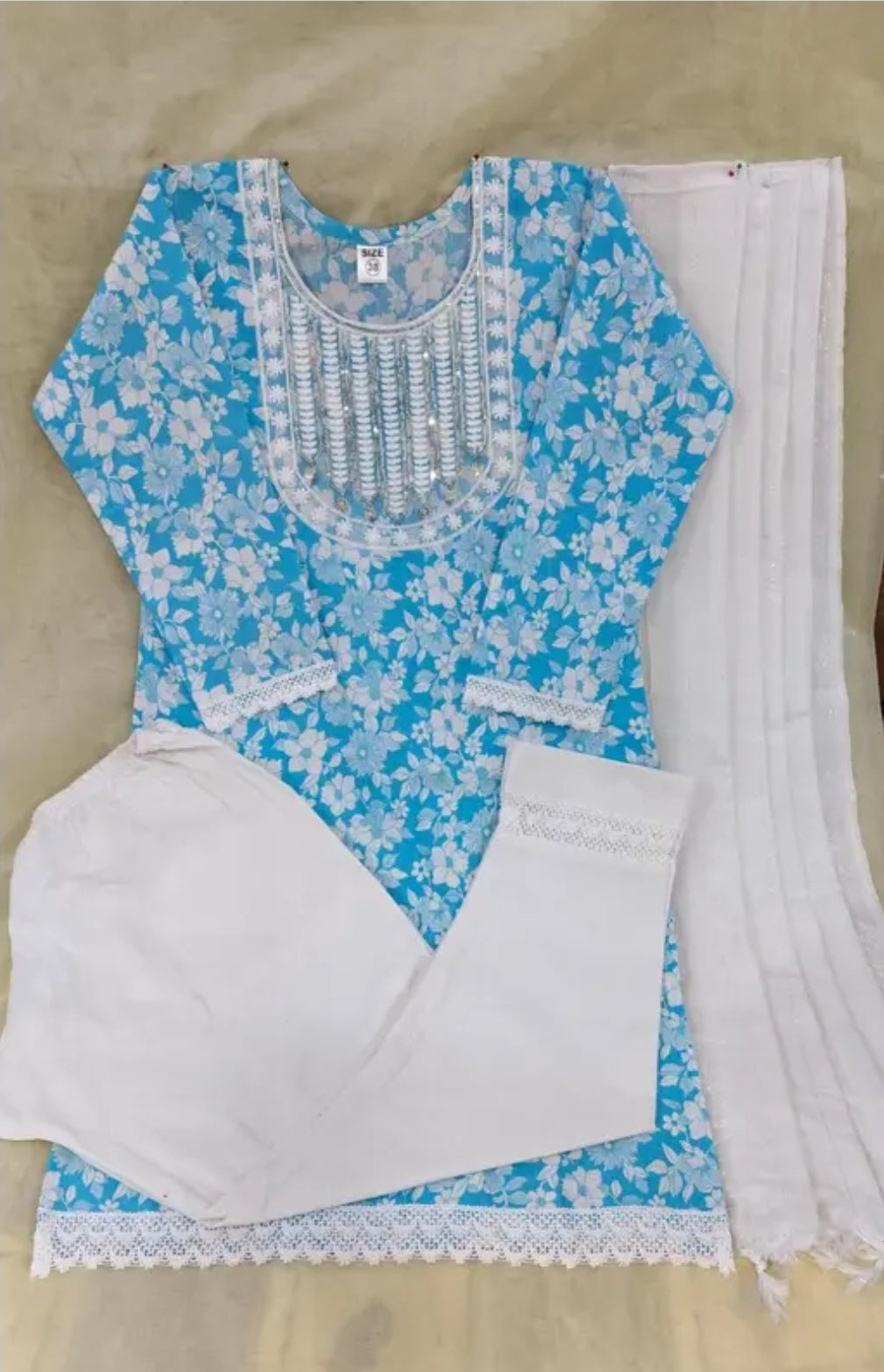 COTTON PRINTED 3 PICS WITH DUPATTA PRINTED WOMEN SUITS