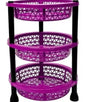 RACK PLASTIC 3 LAYER VEGETABLE AND FRUIT TROLLEY