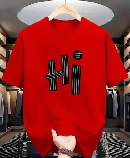 MENS T- SHIRT PRINTED DESGINE ROUND NECK T- SHIRT