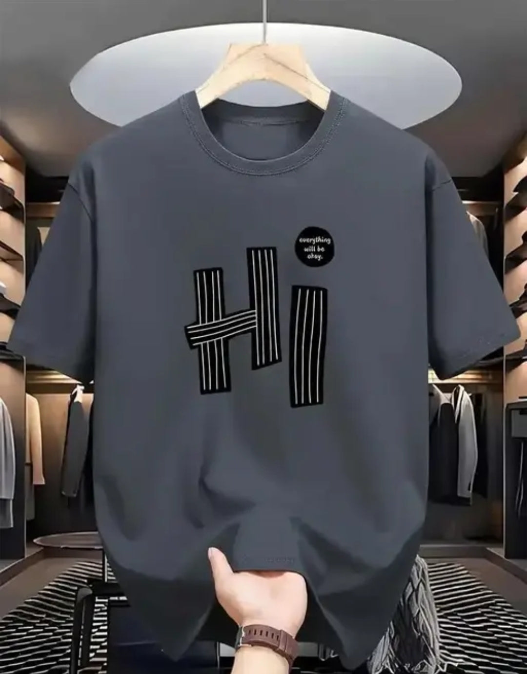 MENS T- SHIRT PRINTED DESGINE ROUND NECK T- SHIRT