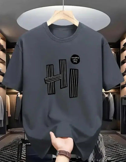 MENS T- SHIRT PRINTED DESGINE ROUND NECK T- SHIRT