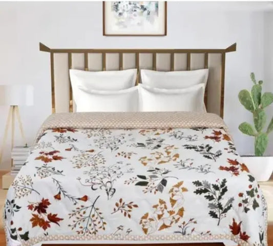 PRINTED DOUBLE FITTED COTTON BLANKET