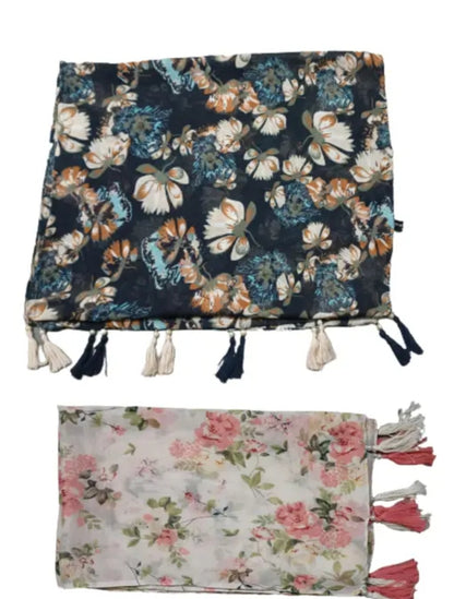 WOMEN/ GIRLS PRINTED CHIFFON STOLES PACK OF 1