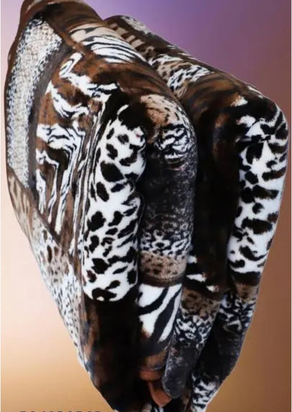 DOUBLE MINK WOOLEN BLANKET FOR HEAVY WINTER 90×86 (POLYESTER )