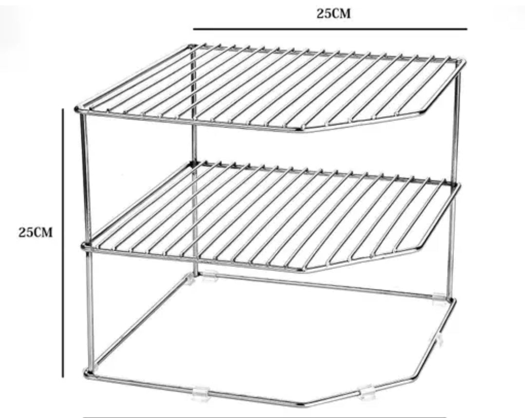 KITCHEN ITEM  MULTIPURPOSE STAINLESS PURE STEEL CORNER