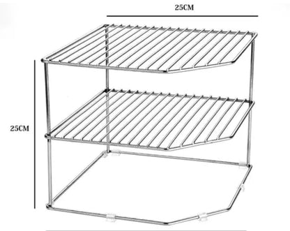 KITCHEN ITEM  MULTIPURPOSE STAINLESS PURE STEEL CORNER