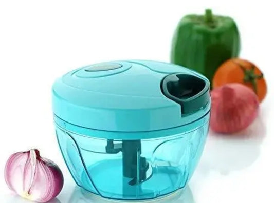 PLASTIC CHOPPER WITH BLENDS EFFORTLESSLY CHOPPING BIG SIZE PICES FOR KITCHEN