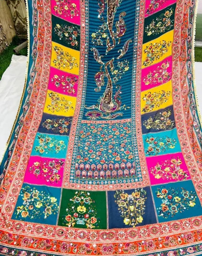 WOMEN HEAVY MIRROR WORK PAKISTANI DUPATTA