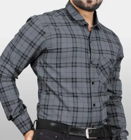 MODER MEN SHIRTS CHEAK PRINTED REGULAR WEAR SHIRT