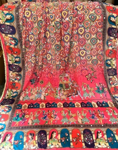 WOMEN HEAVY MIRROR WORK PAKISTANI DUPATTA