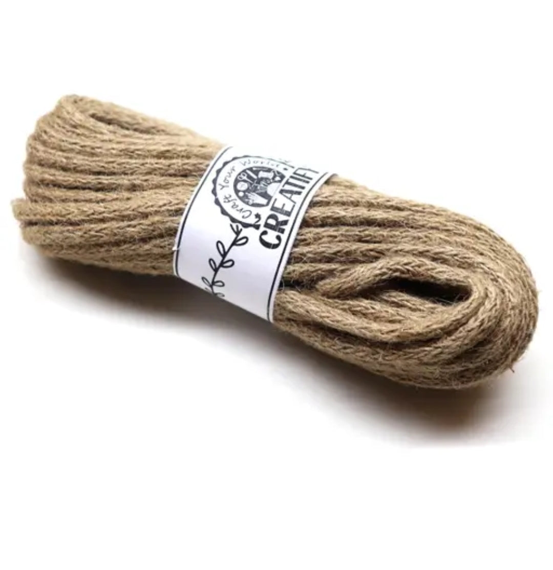 THREAD NATURAL JUTE ROPE (20 METRE 5 MM 12 CORD)