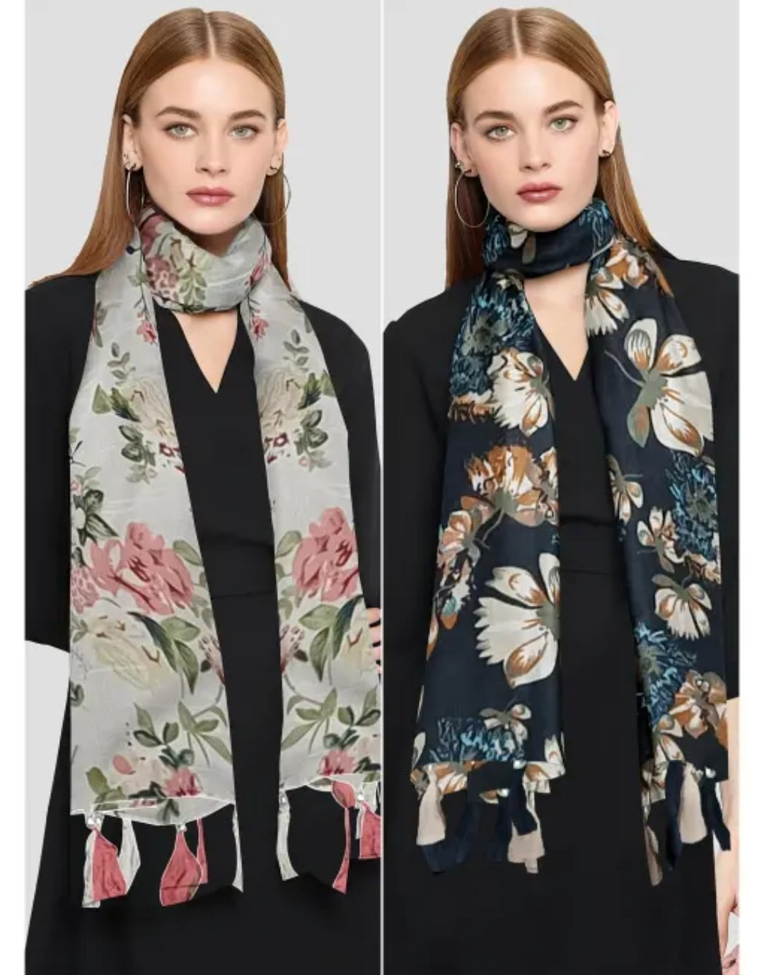 WOMEN/ GIRLS PRINTED CHIFFON STOLES PACK OF 1