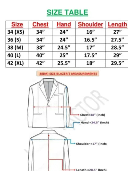 MEN'S MATTY BLAZER WITH BALCK MATTY PANTS CASUAL WEAR