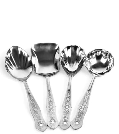 SERVING STYLISH SPOONS                   PREMIUM QUALITY              STEEL SPOONS