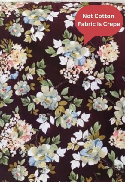 POLYESTER/CREPE FABRIC-DRESS MATERIALS 5 MTR