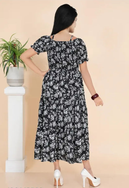 PRINTED FLORAL DESGINE COTTON WOMEN/ GIRLS FORK