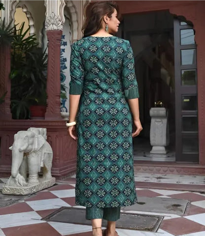 PURE COTTON KURTA SET 3 PICS SET PRINTED SUIT SET