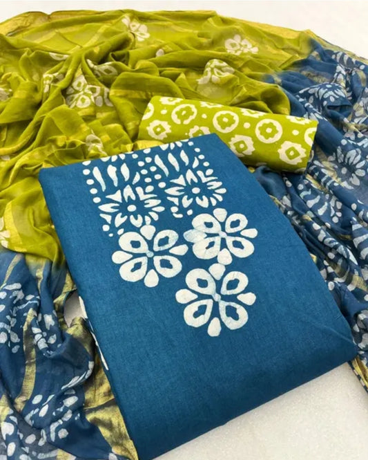 WOMEN PURE COTTON BATIK PRINTED SUITS