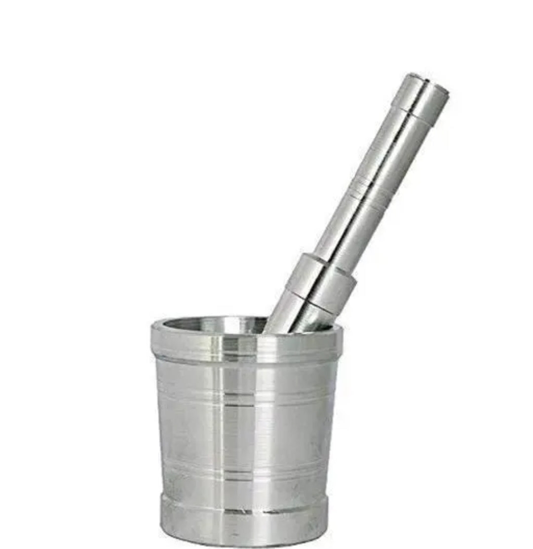 PURE STEEL TRENDY MORTANR AND PESTAL SET