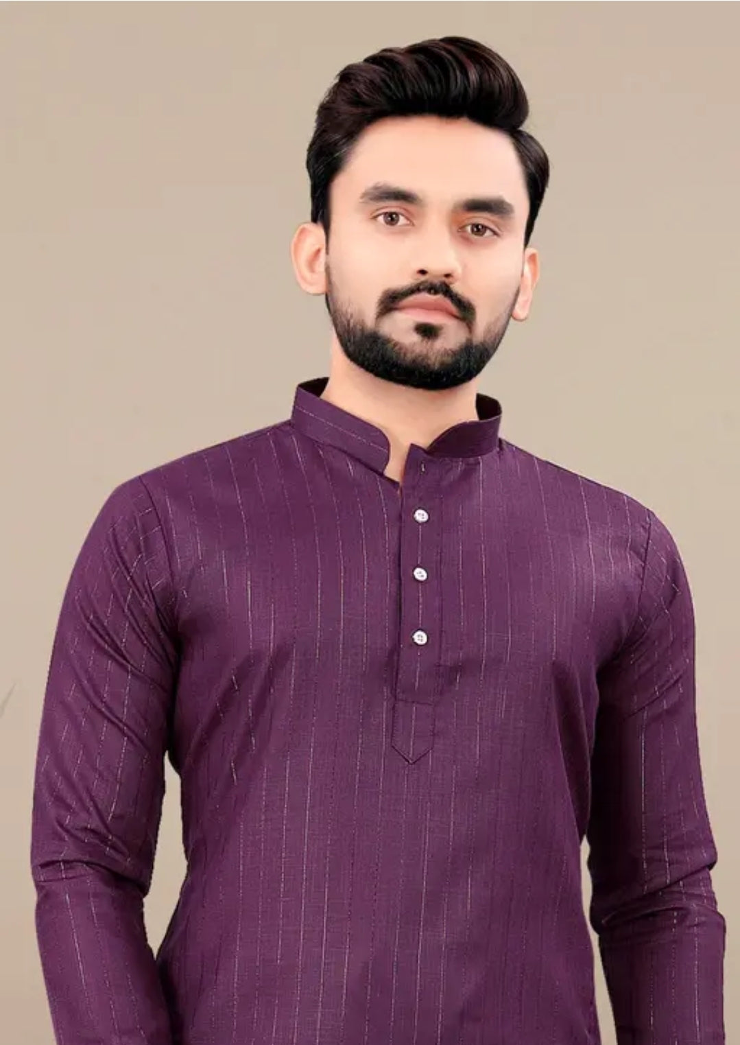 MEN PRINTED PUTE COTTON STRAIGHT KURTA  KURTA